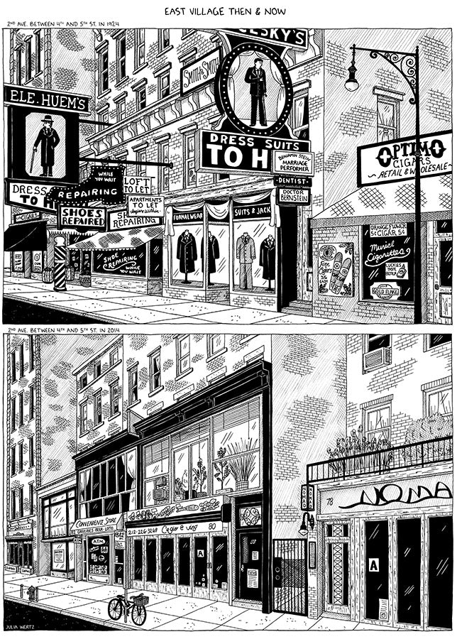 Cityscape Prints Art Julia Wertz East Village - 13x18