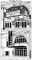 Cityscape Prints Art Julia Wertz Fort Green Then & Now - 9x17