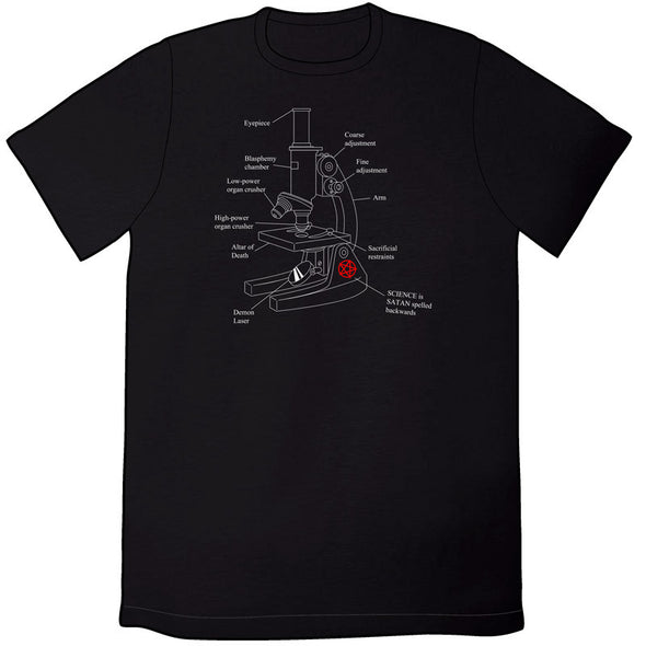 Science is Satan Spelled Backwards Shirt Shirts Jon Rosenberg