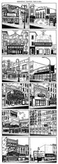 Cityscape Prints Art Julia Wertz Greenpoint Theaters - 11x31