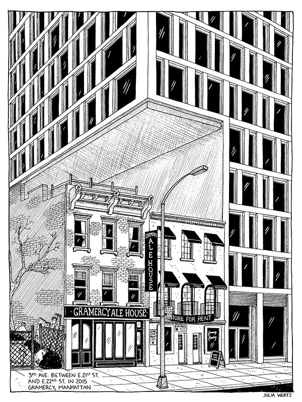 Cityscape Prints Art Julia Wertz Holdout Gramercy - 9x12