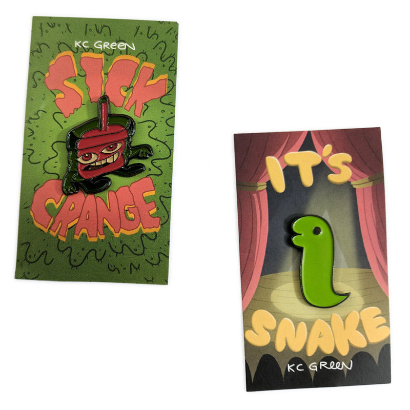 Crange N' Snake Pins Pins and Patches KC Green