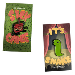 Crange N' Snake Pins Pins and Patches KC Green