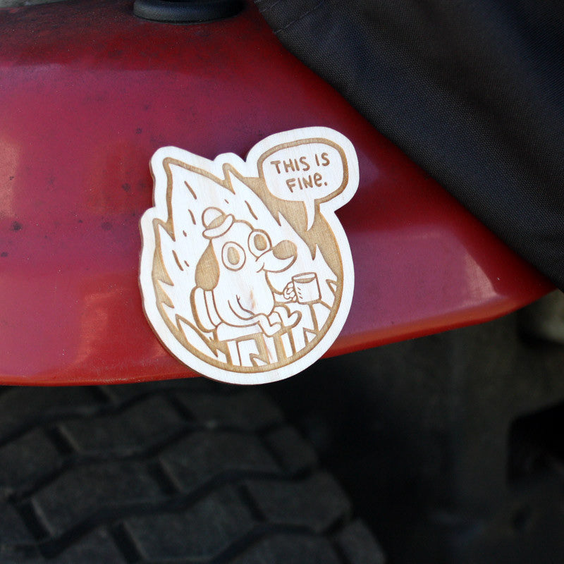 This is Fine Wood Magnets Magnets KC Green