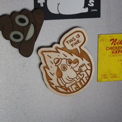 This is Fine Wood Magnets Magnets KC Green