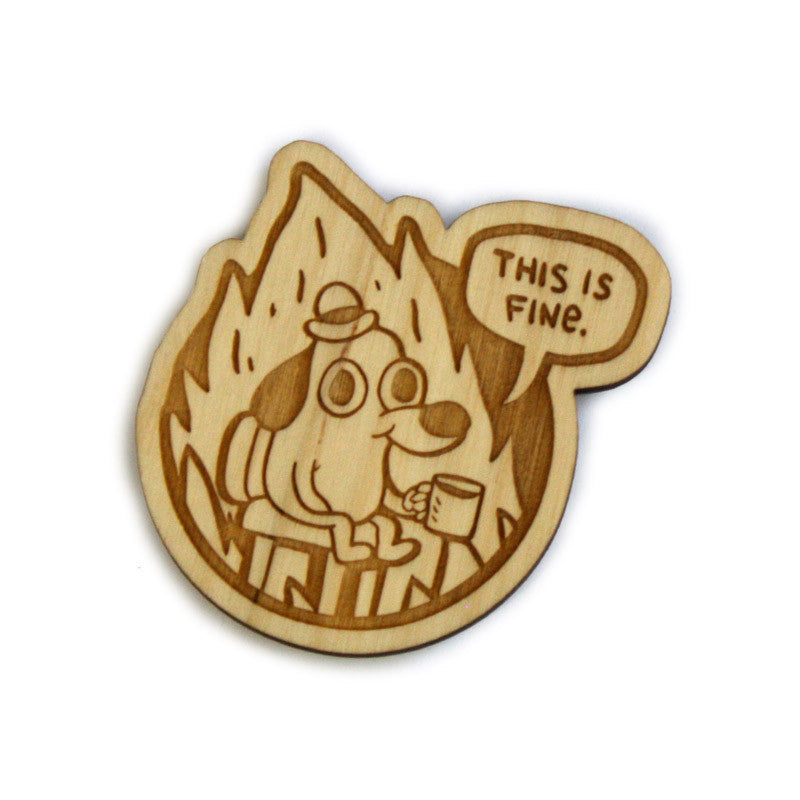 This is Fine Wood Magnets Magnets KC Green