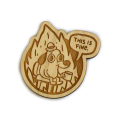 This is Fine Wood Magnets Magnets KC Green