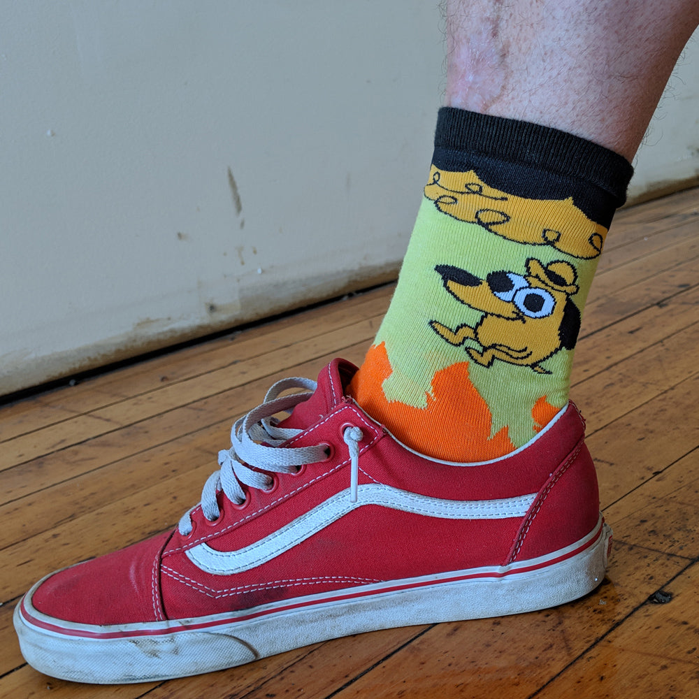 This Is Fine FOOT SOCKS Other Apparel KC Green