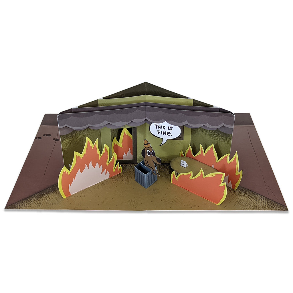 This is Fine Pop-Up Card Cards KC Green