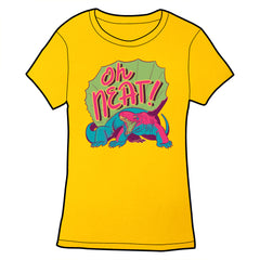 Dimetrodon Oh Neat! Shirt Shirts Kory Bing Ladies/Fitted Small Shirt Gold