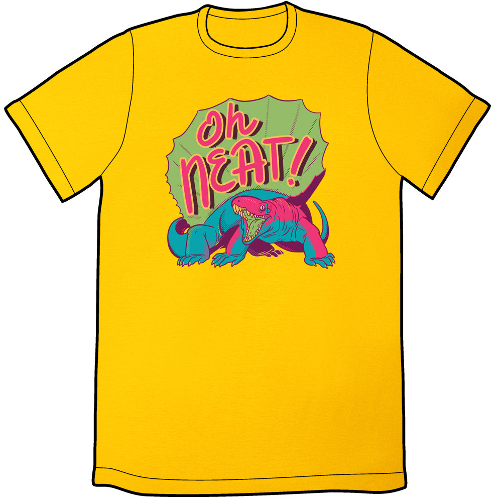 Dimetrodon Oh Neat! Shirt Shirts Kory Bing Unisex Small Shirt Gold