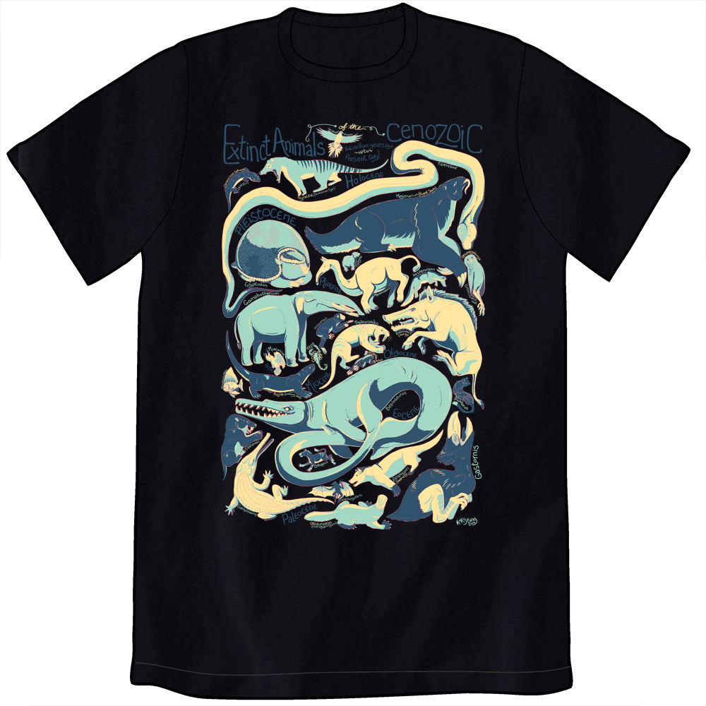 Extinct Animals of the Cenozoic Shirts Kory Bing Unisex Small Shirt