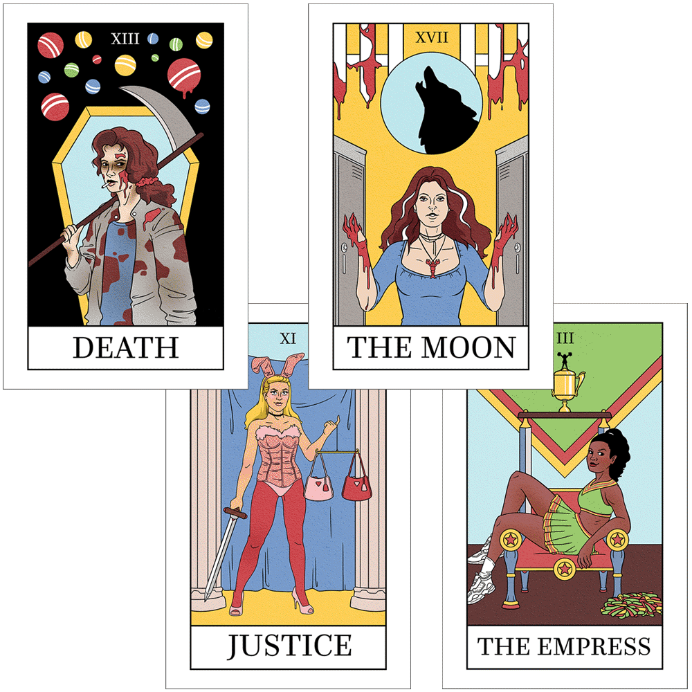 School Hard Tarot Prints Art Kate Leth All Four!