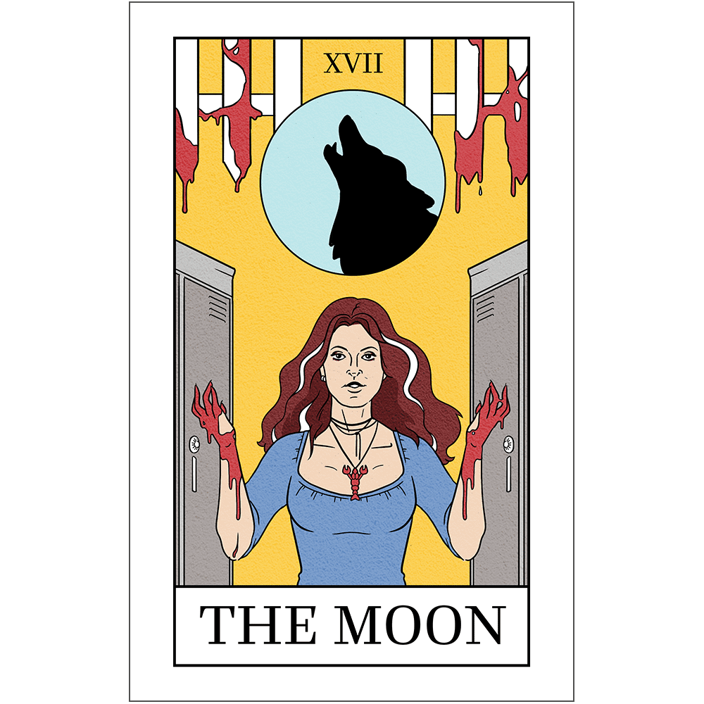 School Hard Tarot Prints Art Kate Leth The Moon