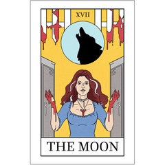 School Hard Tarot Prints Art Kate Leth The Moon