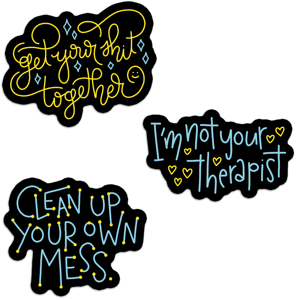 Tough Love Sticker Pack Stickers Kate Leth