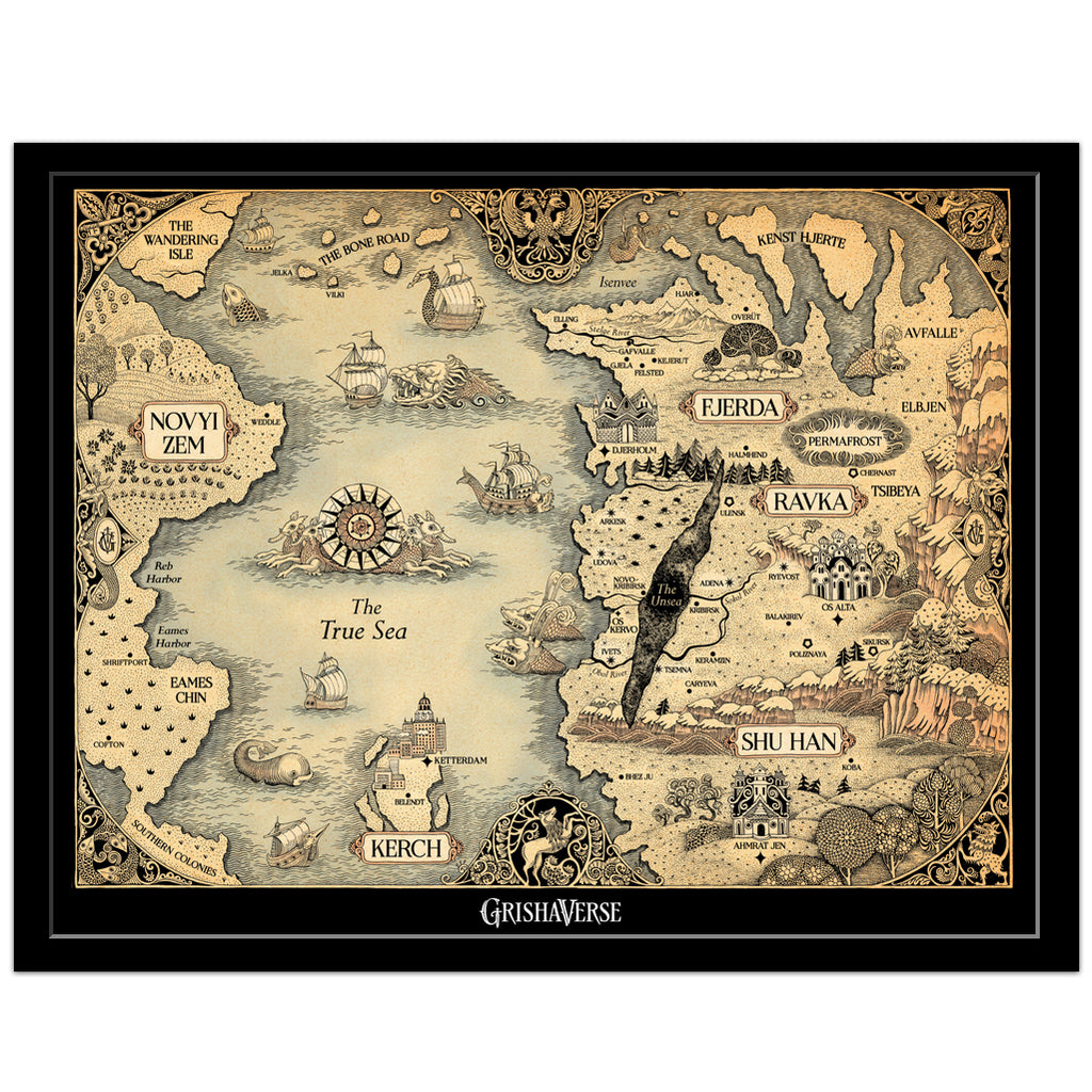 Grishaverse Map Print Art Leigh Bardugo