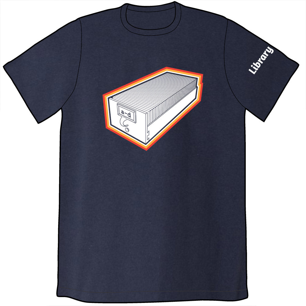 Card Catalog Shirt Shirts Library Comic Mens/Unisex Small