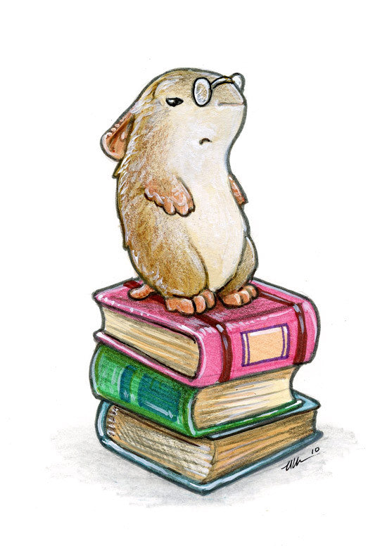 Hamster Art Prints Art Red Wombat Library - 16x12 ($14)