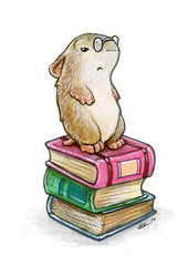 Hamster Art Prints Art Red Wombat Library - 16x12 ($14)