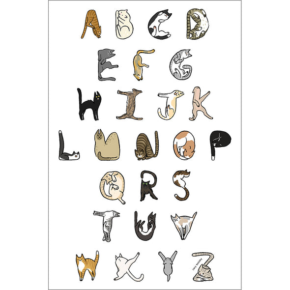 AlphaCats Print by Lucy Knisley Art Lucy Knisley