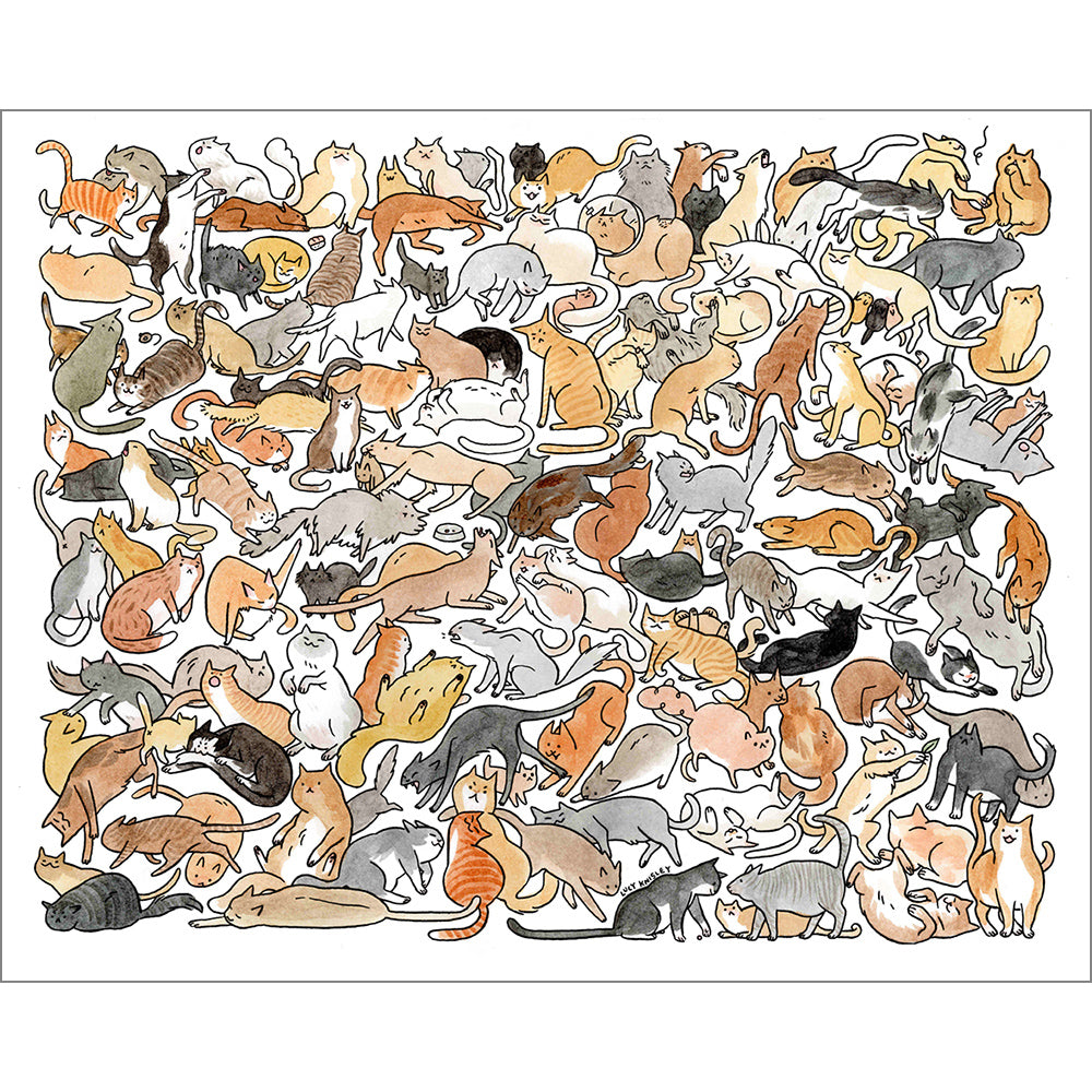 Justice Cats Print Art Lucy Knisley