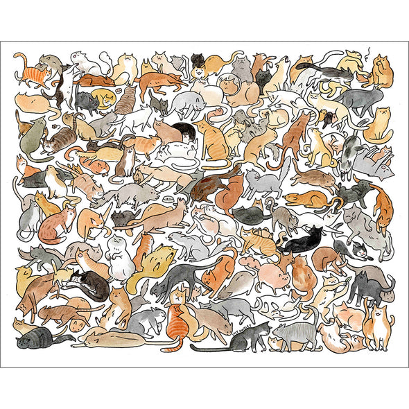 Justice Cats Print Art Lucy Knisley