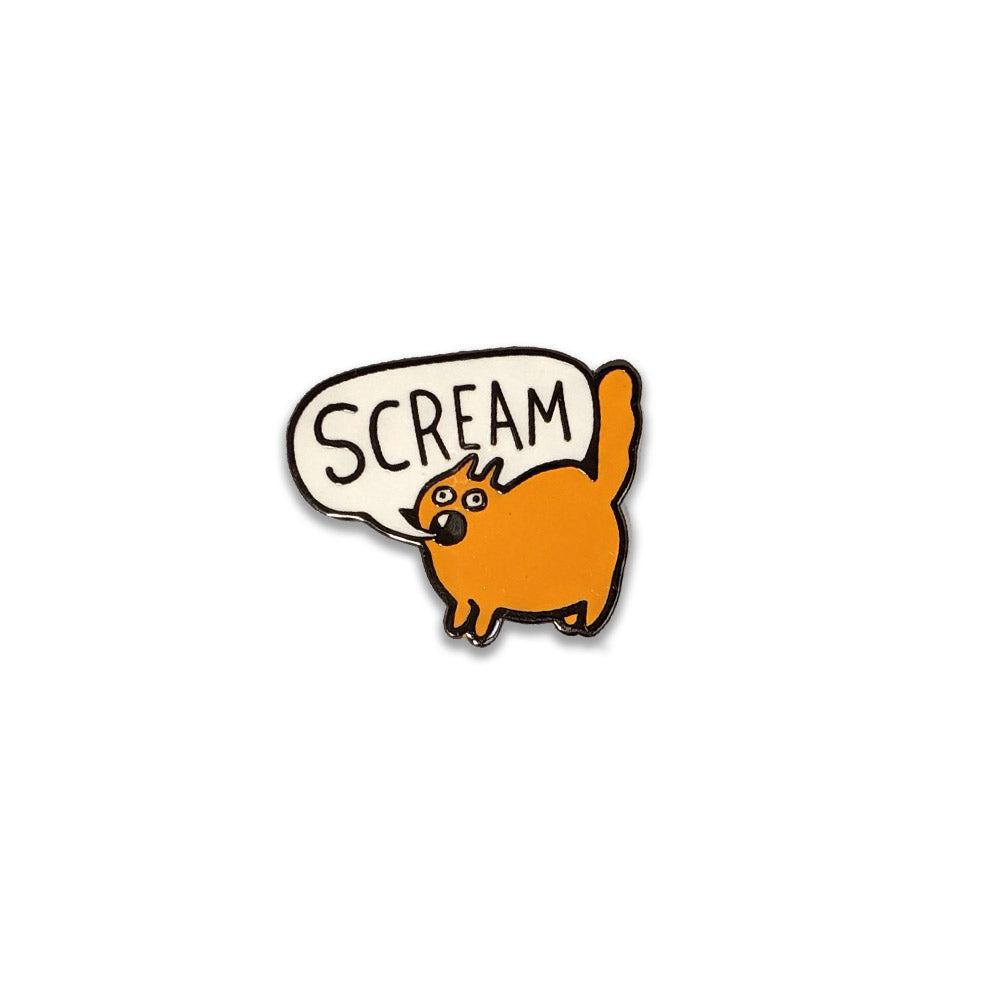 Linney Enamel Pins Pins and Patches Lucy Knisley Scream (Hard Enamel)