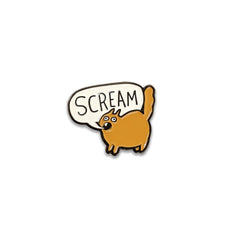 Linney Enamel Pins Pins and Patches Lucy Knisley Scream (Soft Enamel)