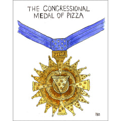 Phil McAndrew 11x14 Inch Prints Art Phil McAndrew Pizza Medal
