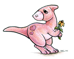 Saurian Sweethearts Prints by Ursula Vernon Art Red Wombat My Little Hadro - 16x12 ($14)