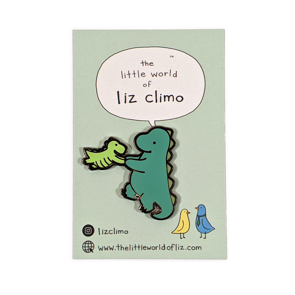 Rory The Dinosaur Pin Pins and Patches Liz Climo