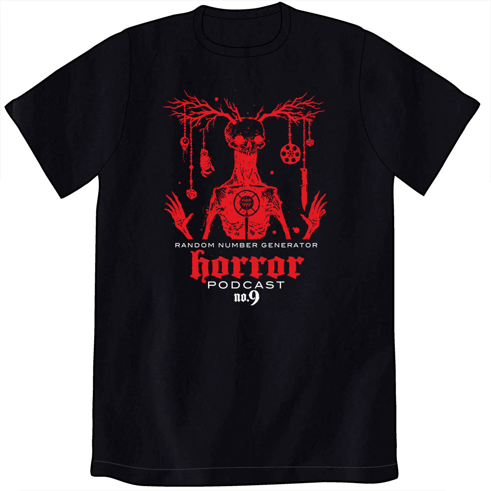 Random Number Generator Horror Podcast No. 9 Antler Skull Shirt VERSION TWO Shirts Welcome to Night Vale Mens/Unisex Small