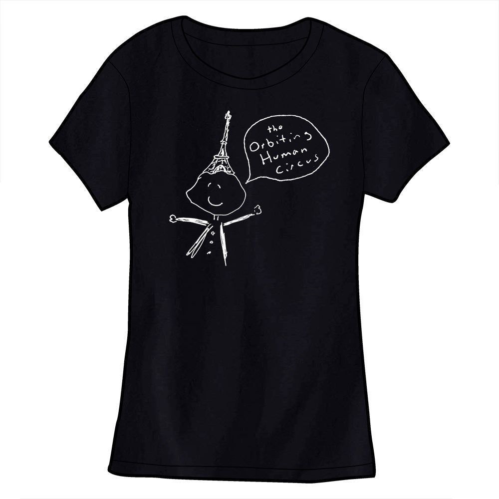 The Orbiting Human Circus Cloud Person Shirt Shirts Orbiting Human Circus Ladies Small Black