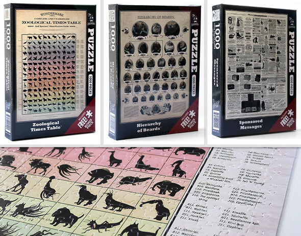 Wondermark Jigsaw Puzzles Games Wondermark ALL THREE puzzles! ($25)