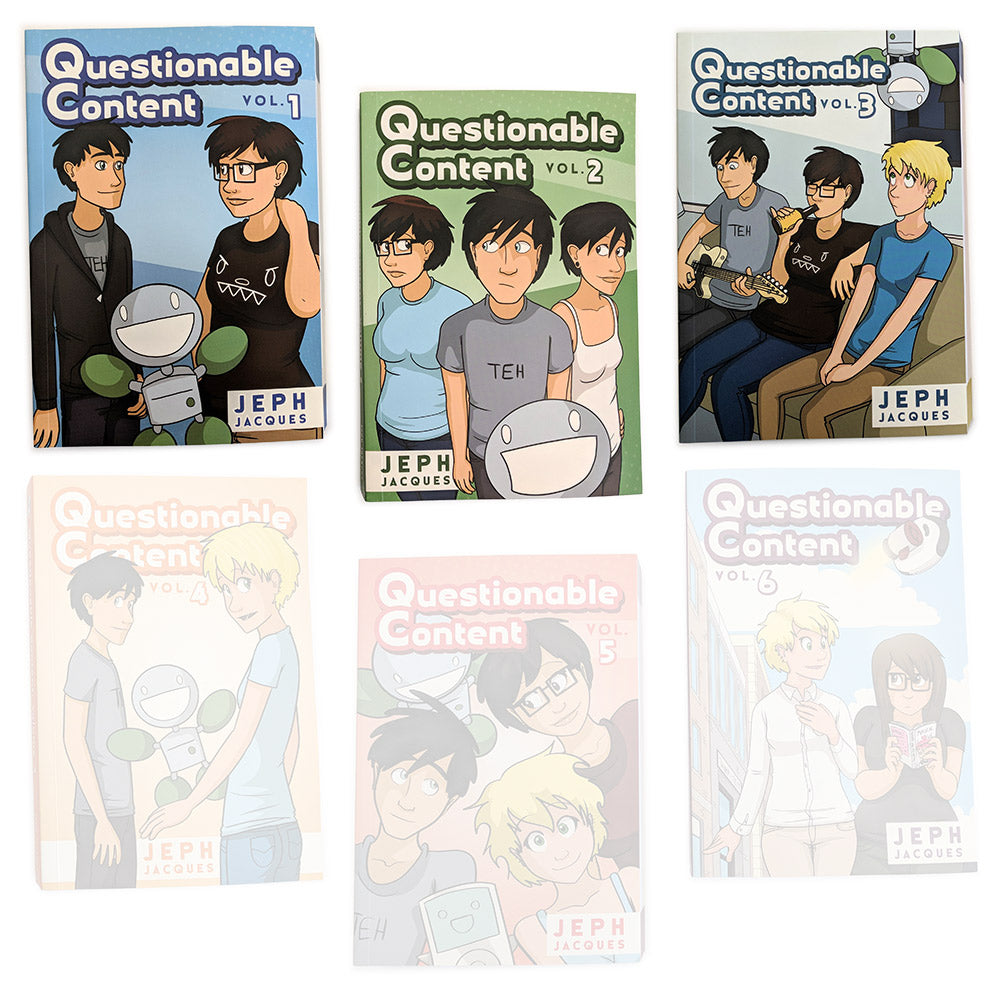 Questionable Content Book Combos! Books Jeph Jacques One through Three