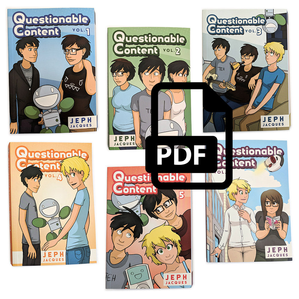 Questionable Content Book Combos! Books Jeph Jacques All Six PDFs!