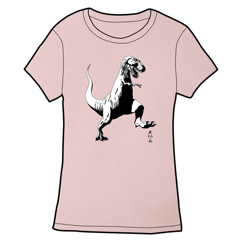 T-Rex Stompin' T-Shirt Shirts Ryan North Fitted Small - Lavender