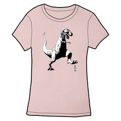 T-Rex Stompin' T-Shirt Shirts Ryan North Fitted Small - Lavender