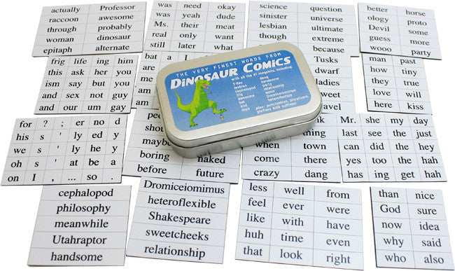 Dinosaur Comics Best Words Magnets Magnets Ryan North