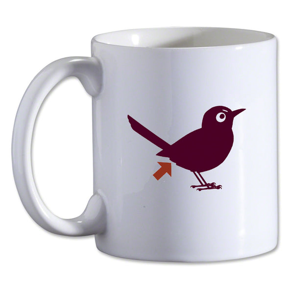 Mornings Can Kiss My Cloaca Mug Liquid Holders Bird and Moon