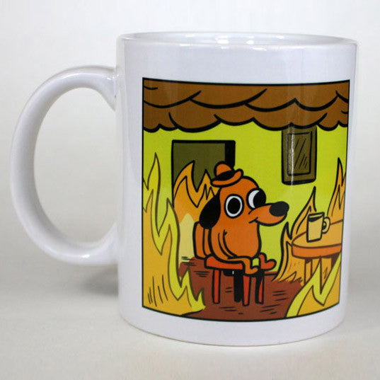 This is Fine Mug (Comic Version) Liquid Holders KC Green