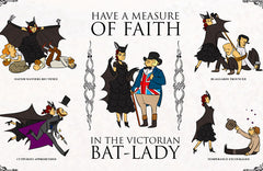 Victorian Bat Lady Print Art John Allison