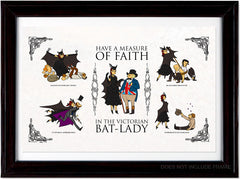 Victorian Bat Lady Print Art John Allison