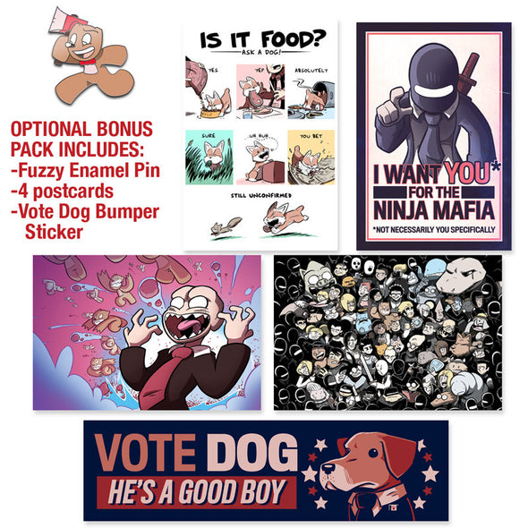 Sam and Fuzzy: Missing Inaction (Volume 5/Omnibus V) Books Sam Logan Hardcover with Bonus Pack