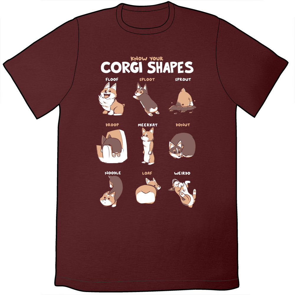Know Your Corgi Shapes Shirts and Posters Shirts Sam Logan Mens/Unisex Small