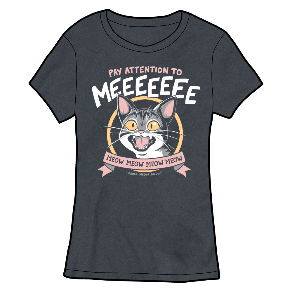 Meow Meow Meow Shirt Shirts Sam Logan Pay Attention To Me Ladies Small