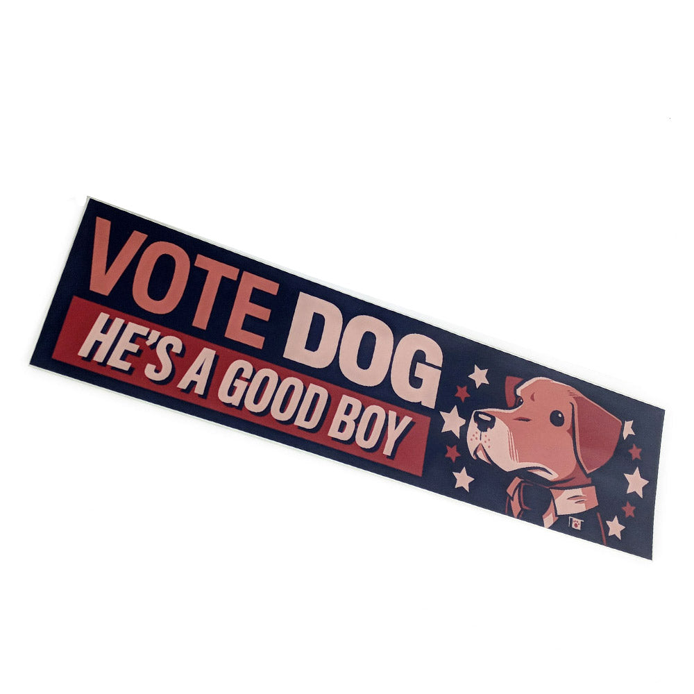 Vote Dog Stickers Stickers Sam Logan Just One ($5)