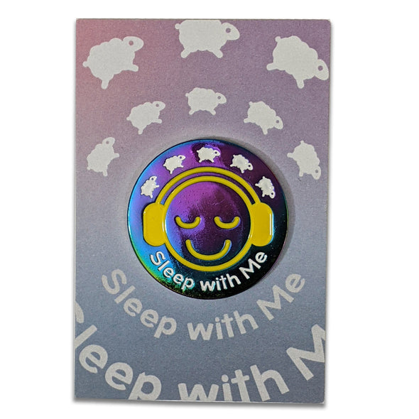 Sleep With Me Logo Rainbow Enamel PIn Pins and Patches Welcome to Night Vale