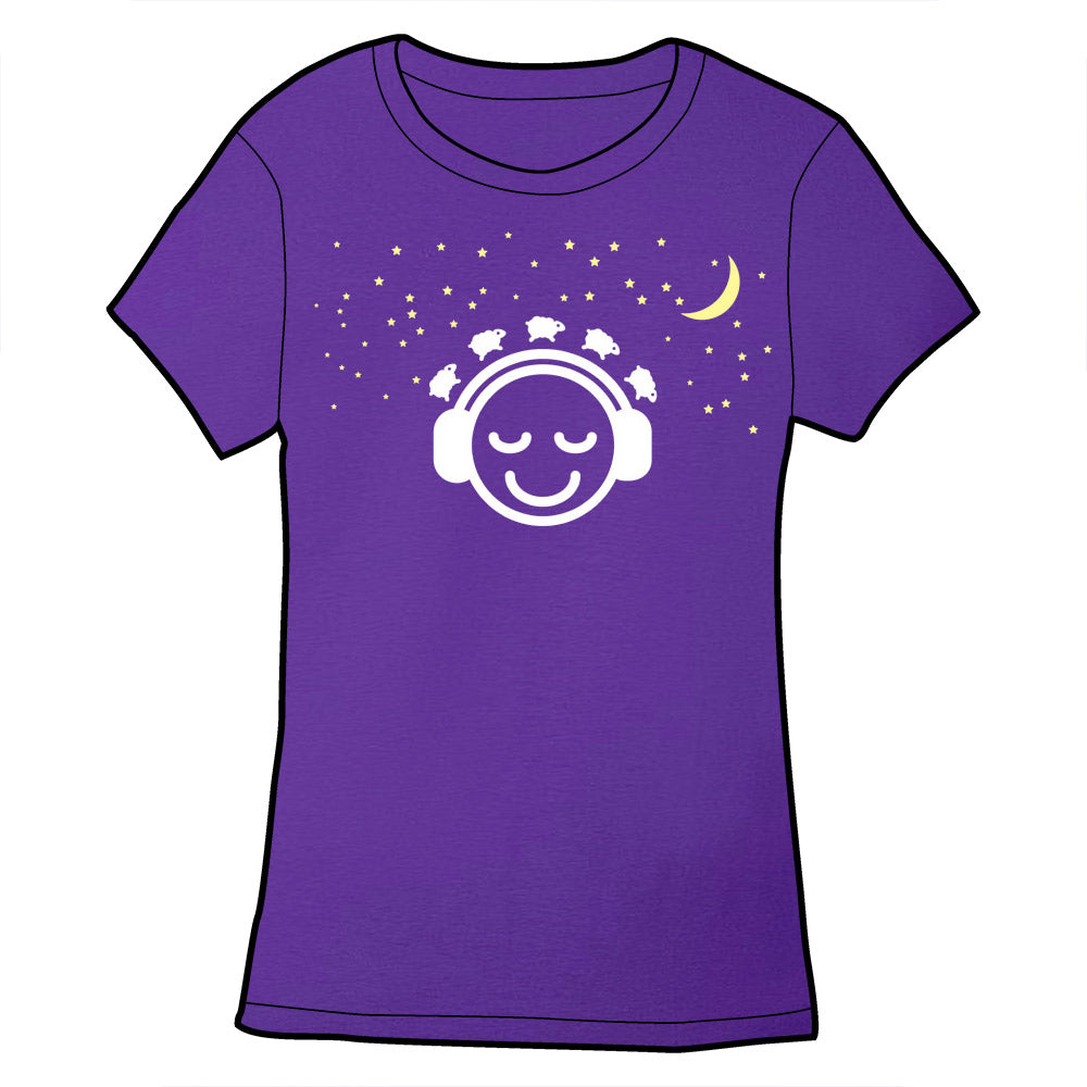 Sleep With Me Podcast Logo Shirt Shirts Sleep With Me Ladies Small Purple